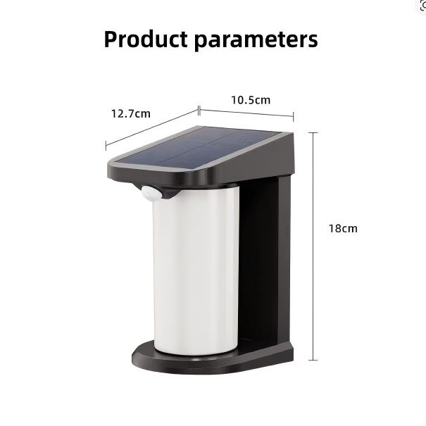 Solar Wall Light - Auto On/Off - 1800mAh Battery - Cool White