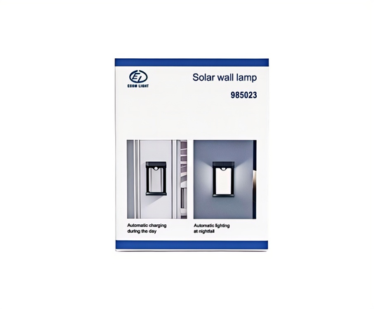 Solar Wall Light - Auto On/Off - 1800mAh Battery - Cool White