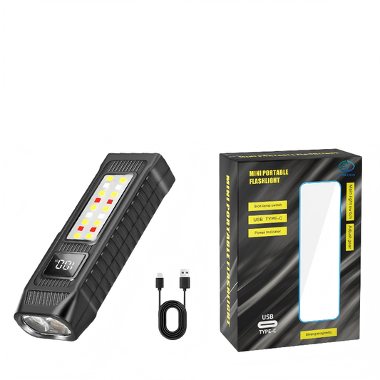 Magnetic LED Work Light - Rechargeable - Dual Beam - Power Bank