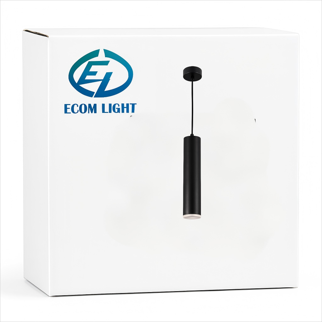 Black Pendant Light - Slim GU10 Aluminum Cylinder Design