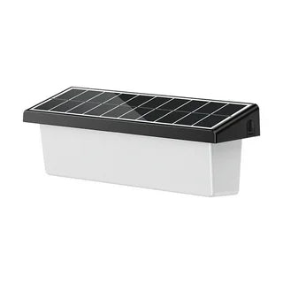 Solar LED Wall Light - Auto On at Night - 6000K Cool White