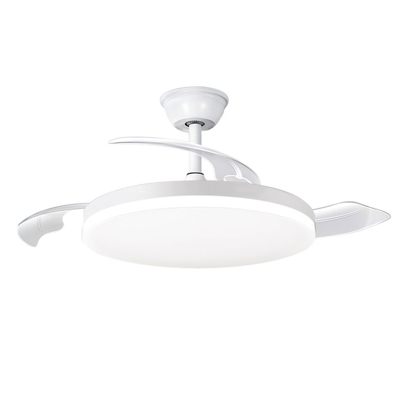 42" White Ceiling Fan Light with Remote - Quiet Motor, 36W, Modern Design