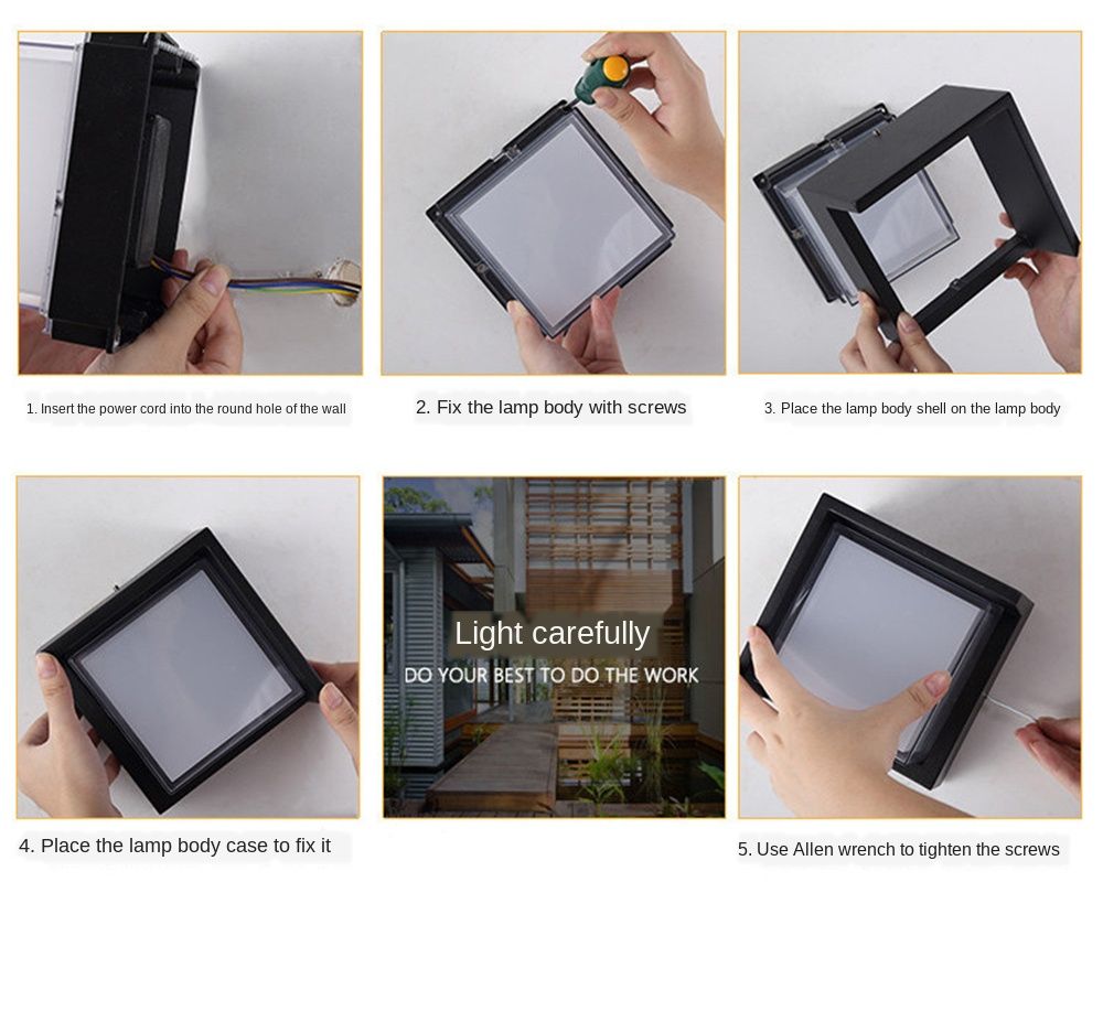 LED Wall Light - Square 12W