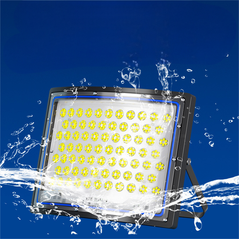 EL-Curved Lens Solar Floodlight Outdoor Street & Road Lamp -100w