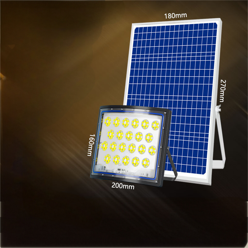 EL-Curved Lens Solar Floodlight Outdoor Street & Road Lamp -100w