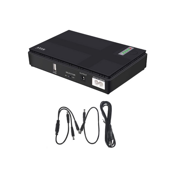 Rechargeable LifePO4 12.8v/6Ah Battery And Portable Multifunctional DC UPS Combo