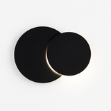7W LED Rotatable Wall Lamp - Black Round Metal