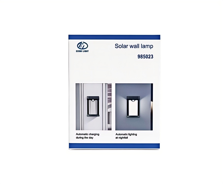 Solar Wall Light - Auto On/Off - 1800mAh Battery - Cool White