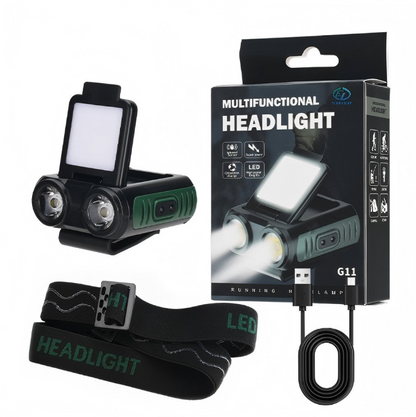 Sensor Cap Headlamp - Ultra Bright - USB Rechargeable