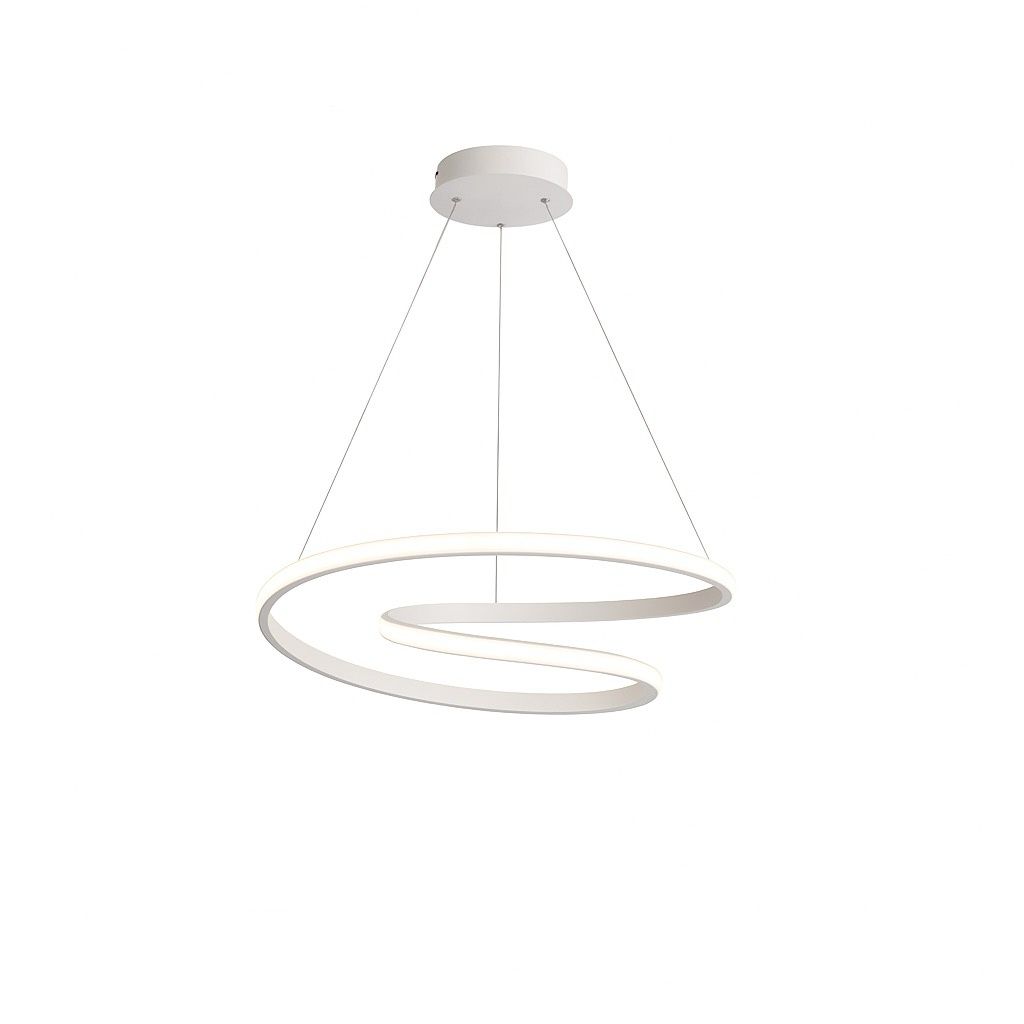 60W Spiral LED Pendant Light - Adjustable Height - 460mm