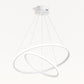 78W Twin Ring LED Pendant Light- Adjustable Height - 400mm+600mm
