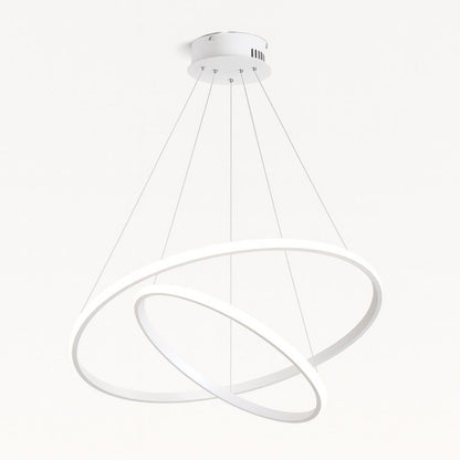 78W Twin Ring LED Pendant Light- Adjustable Height - 400mm+600mm