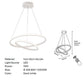 78W Twin Ring LED Pendant Light- Adjustable Height - 400mm+600mm