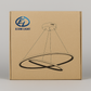 78W Twin Ring LED Pendant Light- Adjustable Height - 400mm+600mm