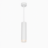Modern Cylinder Pendant Light - GU10 - 55x245mm - White