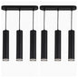 3-Head Modern Black Pendant Ceiling Light - Aluminum Design-2Pack