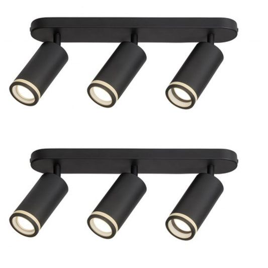 3-Head Adjustable Ceiling Spotlight - GU10 - 348mm-2Pack