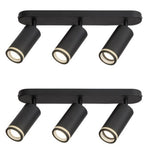 3-Head Adjustable Ceiling Spotlight - GU10 - 348mm-2Pack