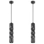 Spiral Pendant Light-Sand Black - Aluminium Body - 55×300mm-2Pack