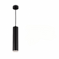 Black Pendant Light - Slim GU10 Aluminum Cylinder Design