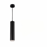 Black Pendant Light - Slim GU10 Aluminum Cylinder Design