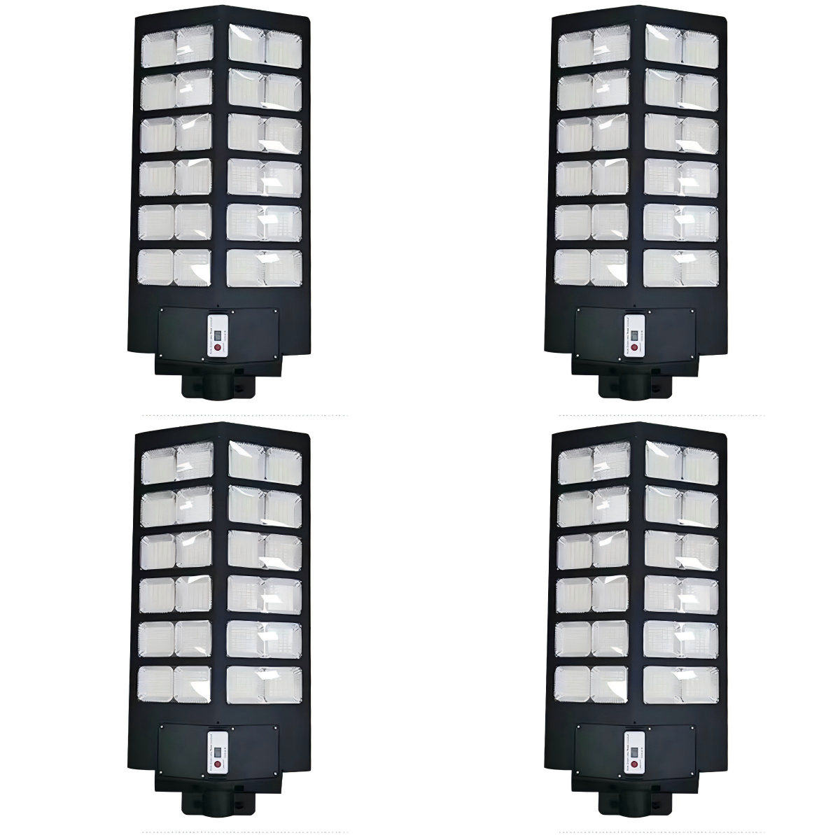 2000W Solar Street Lamp with Remote and Sensor - Pack of 4