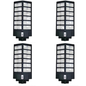 2000W Solar Street Lamp with Remote and Sensor - Pack of 4