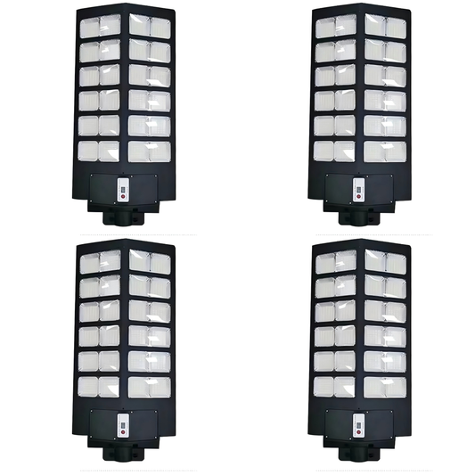 2000W Solar Street Lamp with Remote and Sensor - Pack of 4