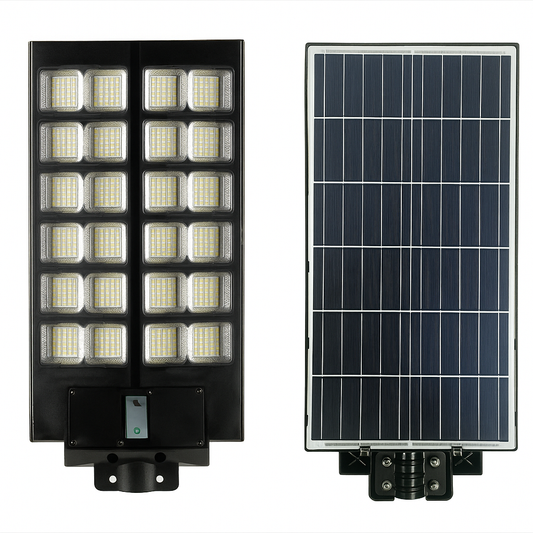 2000W Solar Street Lamp with Remote & Sensor - 2pcs
