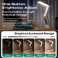 Foldable Desk Lamp with Power Bank Clock Display 3 Light Settings