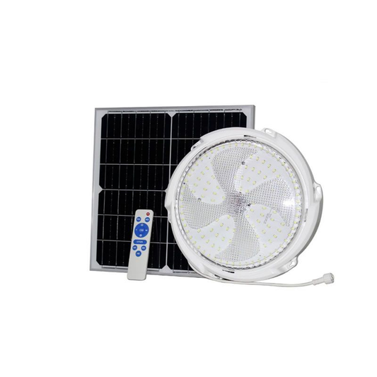 100W Solar Ceiling Light Dual Color Round