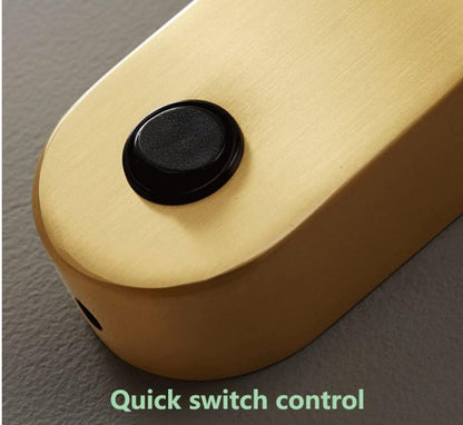 Ecomlight 7W LED Wall Light - 3-Color Dimming, Rotatable, With Switch