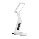 Foldable Desk Lamp with Power Bank Clock Display 3 Light Settings