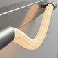 Ecomlight 7W Linear Curved LED Wall Light 4000K Warm Modern Sconce - 60cm