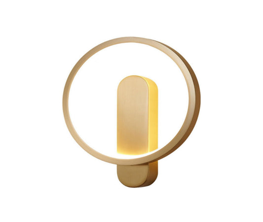 Ecomlight 11W LED Copper Wall Light - 3-Color Dimming Indoor Modern Sconce