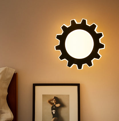 Ecomlight Gear-Shaped LED Wall Light - 7W - Iron + Acrylic -24cm
