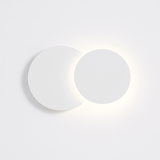7W LED Rotatable Wall Lamp - White Round Metal Indoor Light