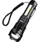 Zoomable LED Torch - Rechargeable - 800lm -With Side Light