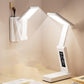 Foldable Desk Lamp with Power Bank Clock Display 3 Light Settings