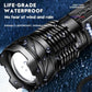 Zoomable LED Torch - Rechargeable - 800lm -With Side Light