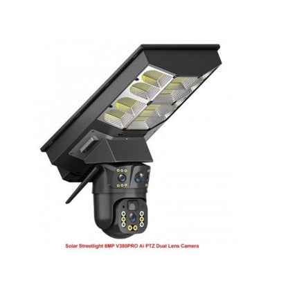 Ai Solar Smart Street Wifi Camera With Night Vision Mode only work wifi