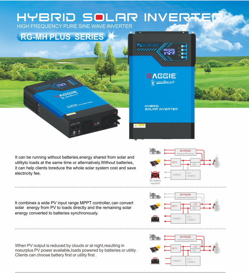 RG-MH5500W Solar inverter and LiFeP04 51.2V 150Ah 7680Wh Battery - Inv ...