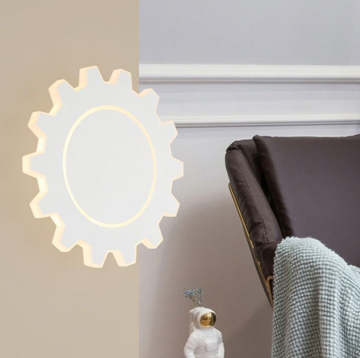 Ecomlight Gear-Shaped LED Wall Light - 7W - Iron + Acrylic -24cm
