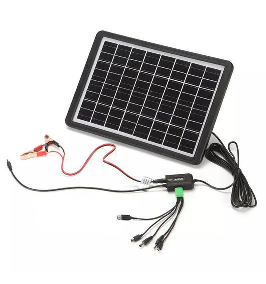 GD-120 15W Solar Panel Charging Station With USB Multi-Head Cable