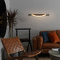 Ecomlight 7W Linear Curved LED Wall Light 4000K Warm Modern Sconce - 60cm