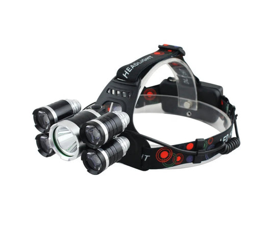 Rechargeable LED Headlight Zoom Head Lamp