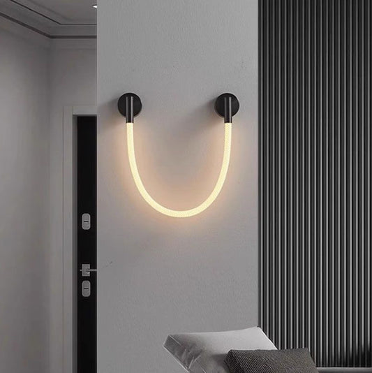 12W U-Shaped LED Wall Light Warm White 3000K Indoor Lamp - 80cm