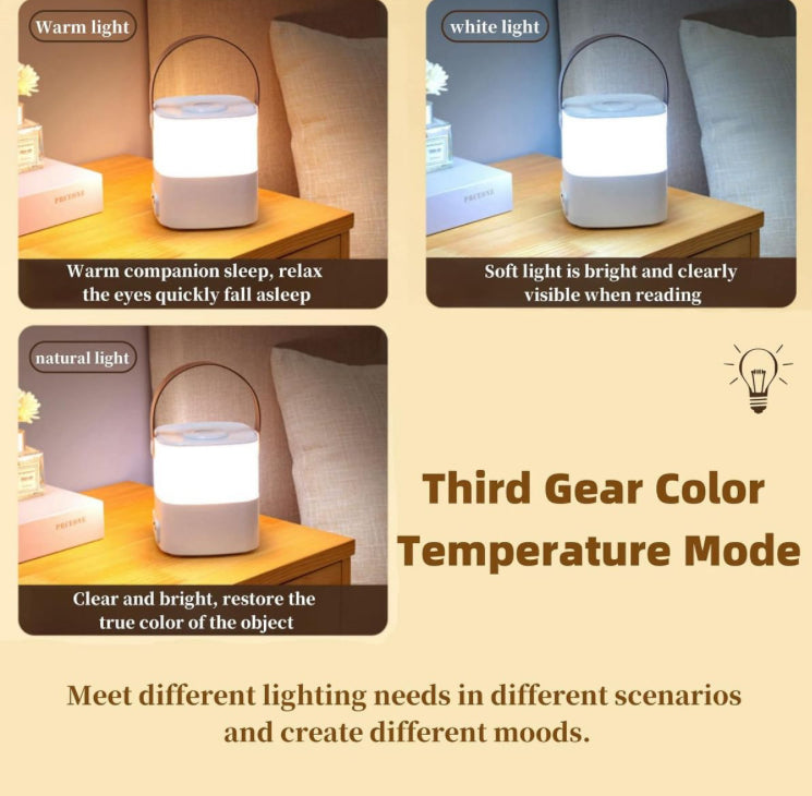 Touch LED Desk Lamp - USB-C Rechargeable - Dimmable Light Modes