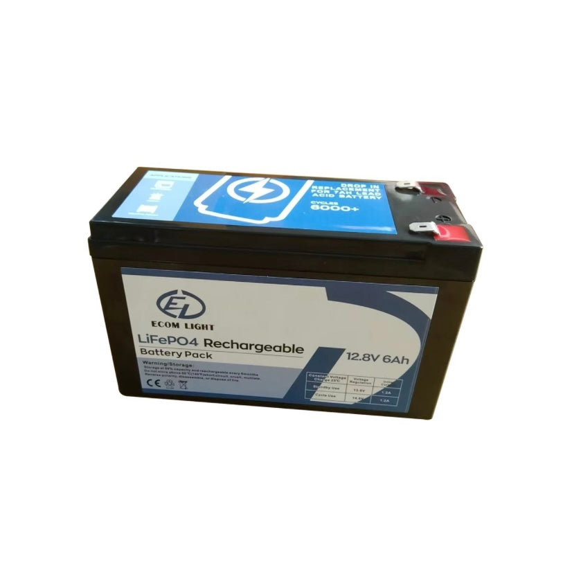 Rechargeable LifePO4 12.8v/6Ah Battery