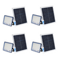 IP66 LED Solar Flood Light with Remote 250W - 4 Pack